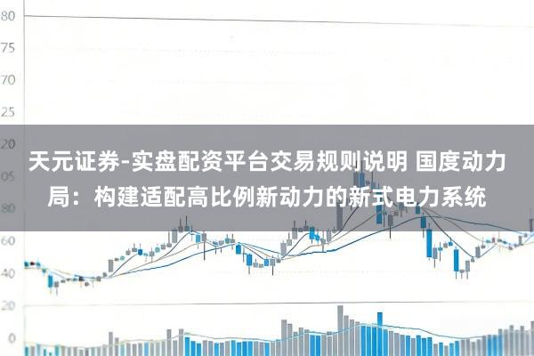 天元证券-实盘配资平台交易规则说明 国度动力局：构建适配高比例新动力的新式电力系统