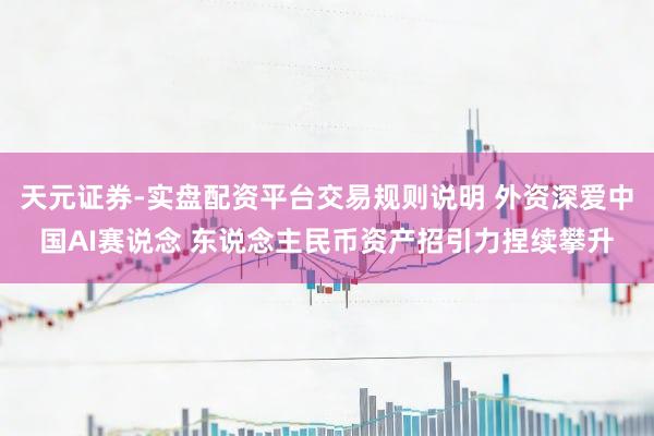 天元证券-实盘配资平台交易规则说明 外资深爱中国AI赛说念 东说念主民币资产招引力捏续攀升